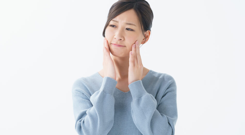顎関節症による顎の痛み