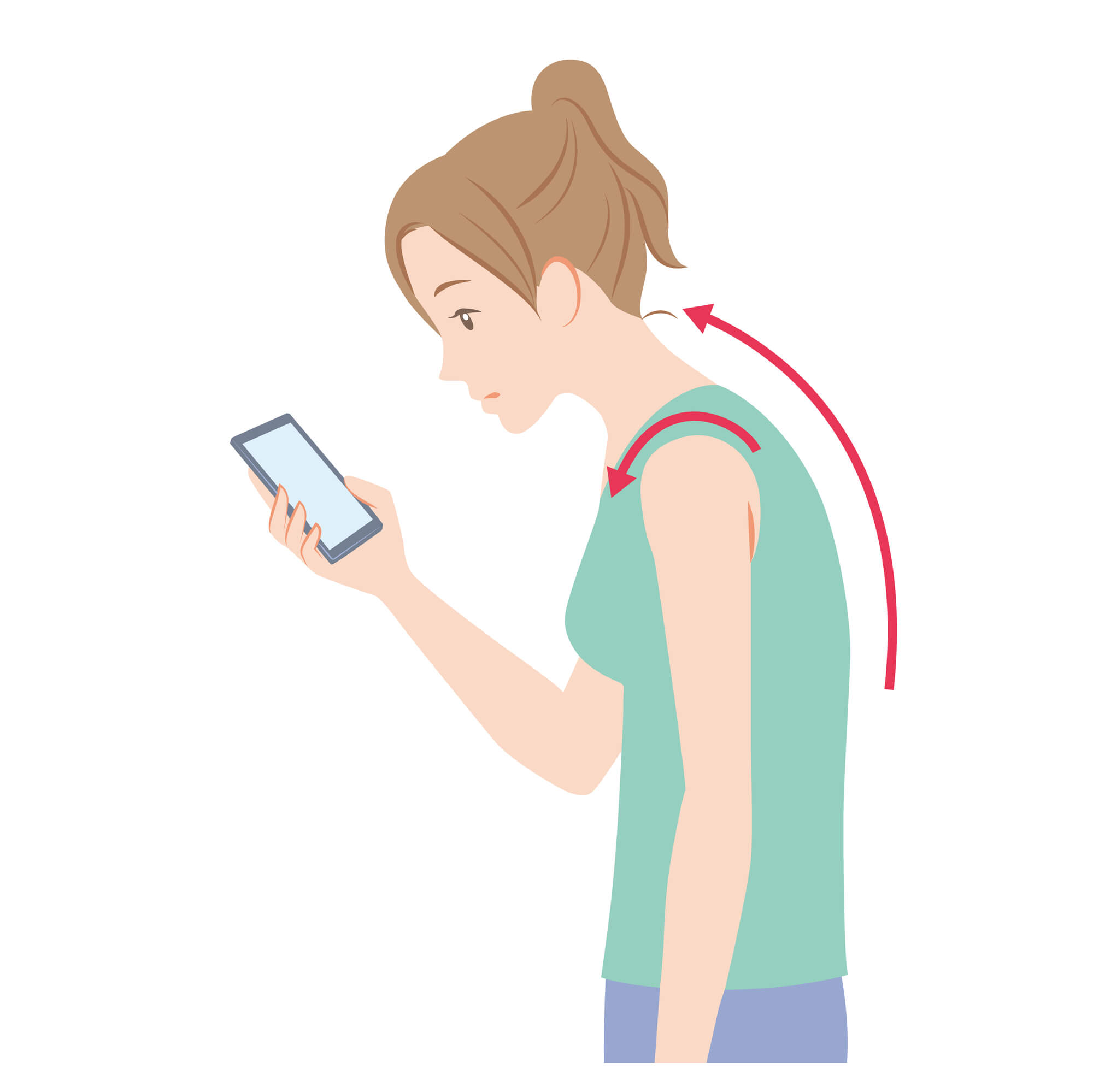 背中のコリを招く主な原因